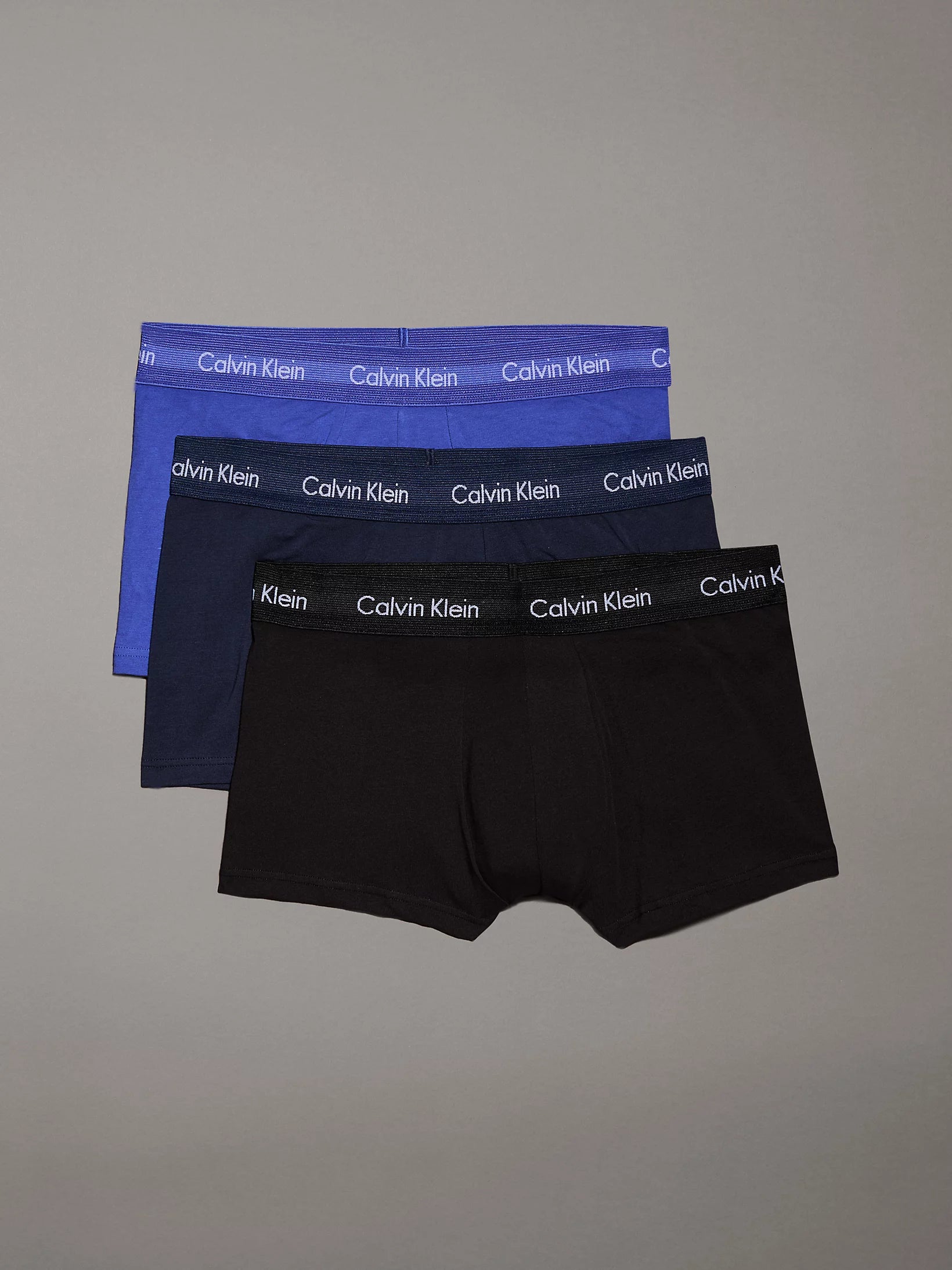 Calvin Klein - Lot de 3 boxers taille basse – Coton stretch