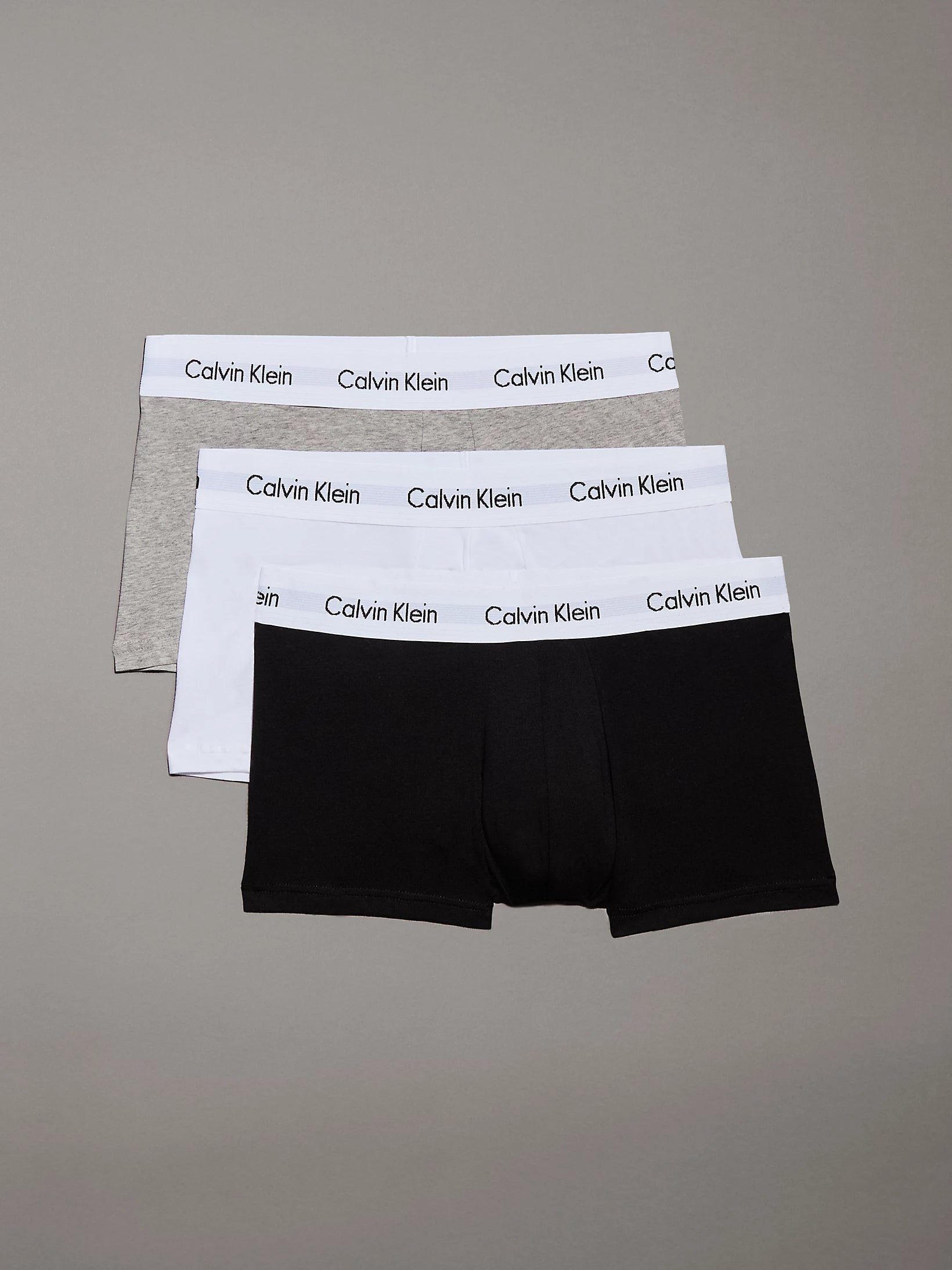 Calvin Klein - Lot de 3 boxers taille basse – Coton stretch