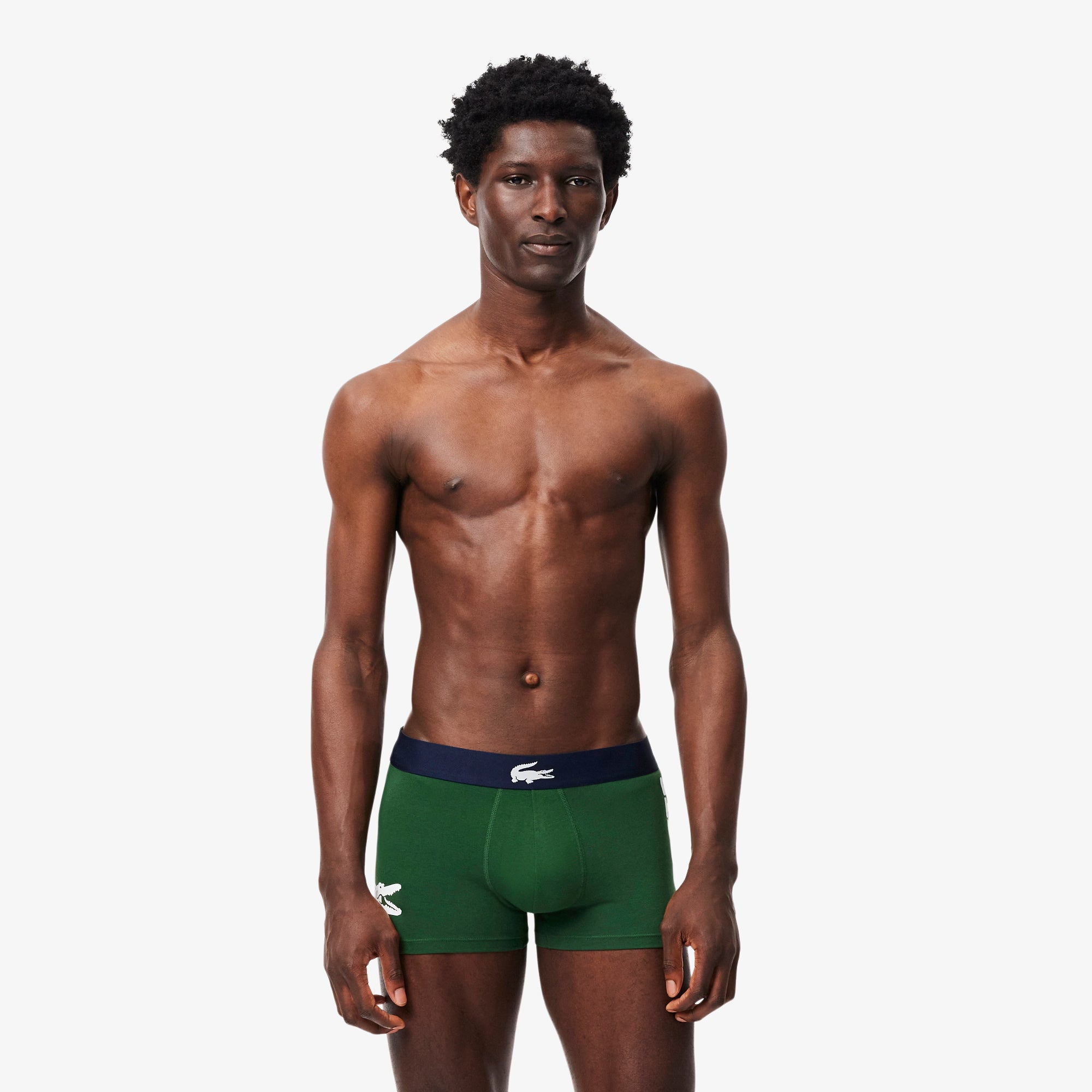 Lacoste - Lot de 3 boxers courts coton stretch