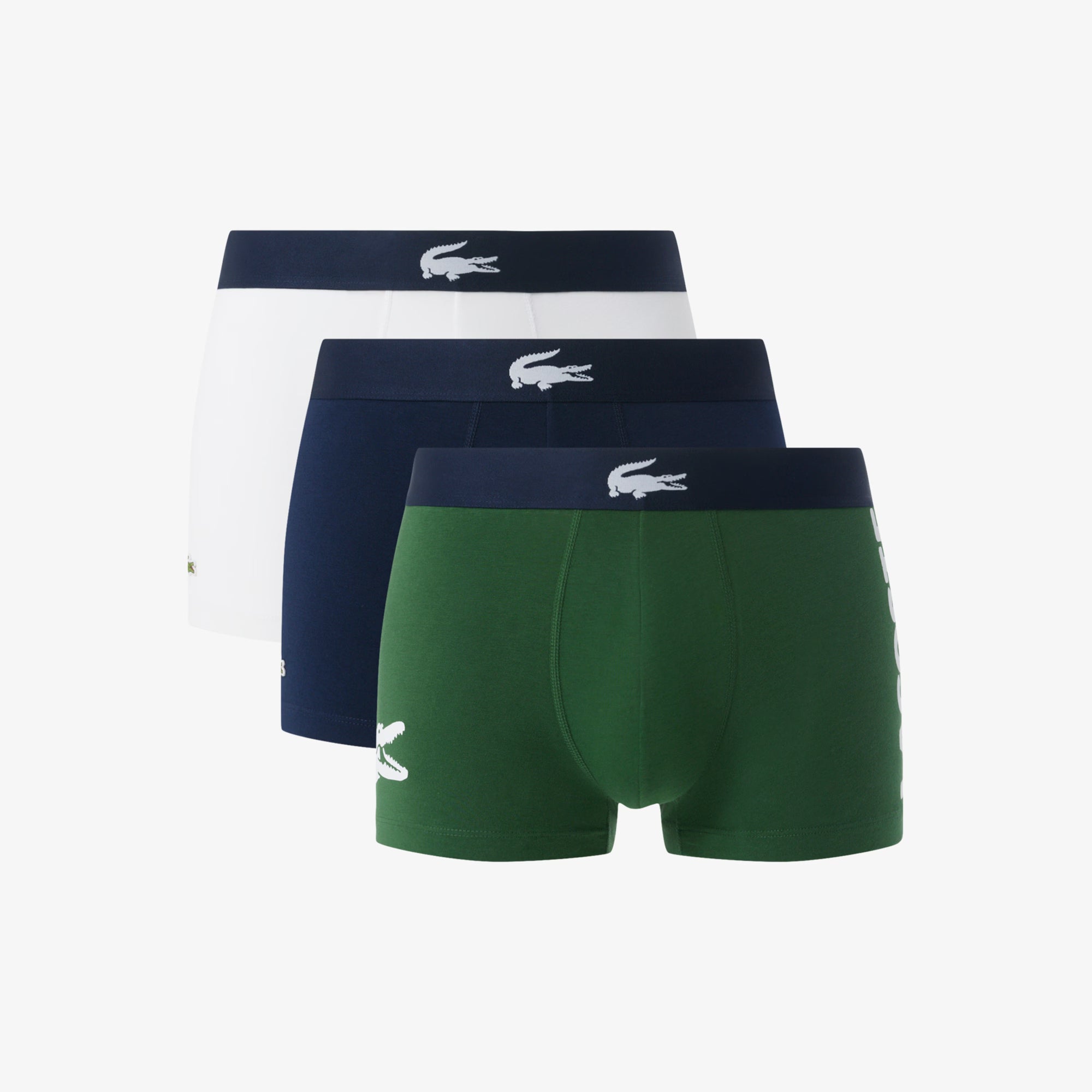 Lacoste - Lot de 3 boxers courts coton stretch