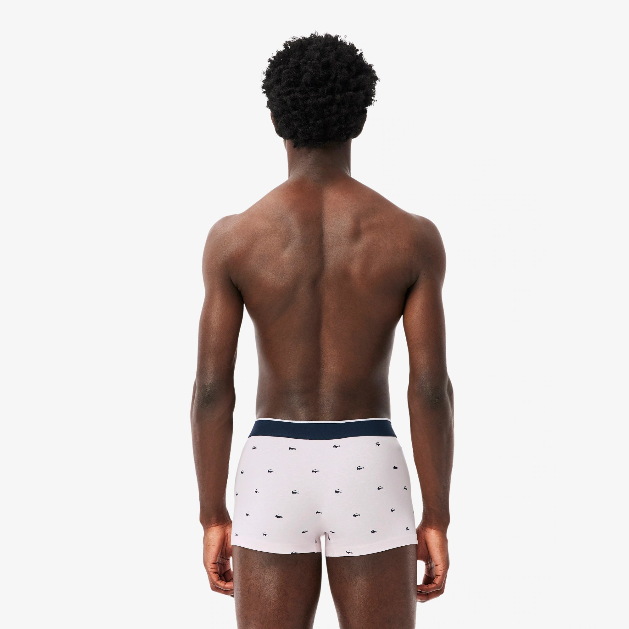 Lacoste - Lot de 3 boxers courts stretch imprimé