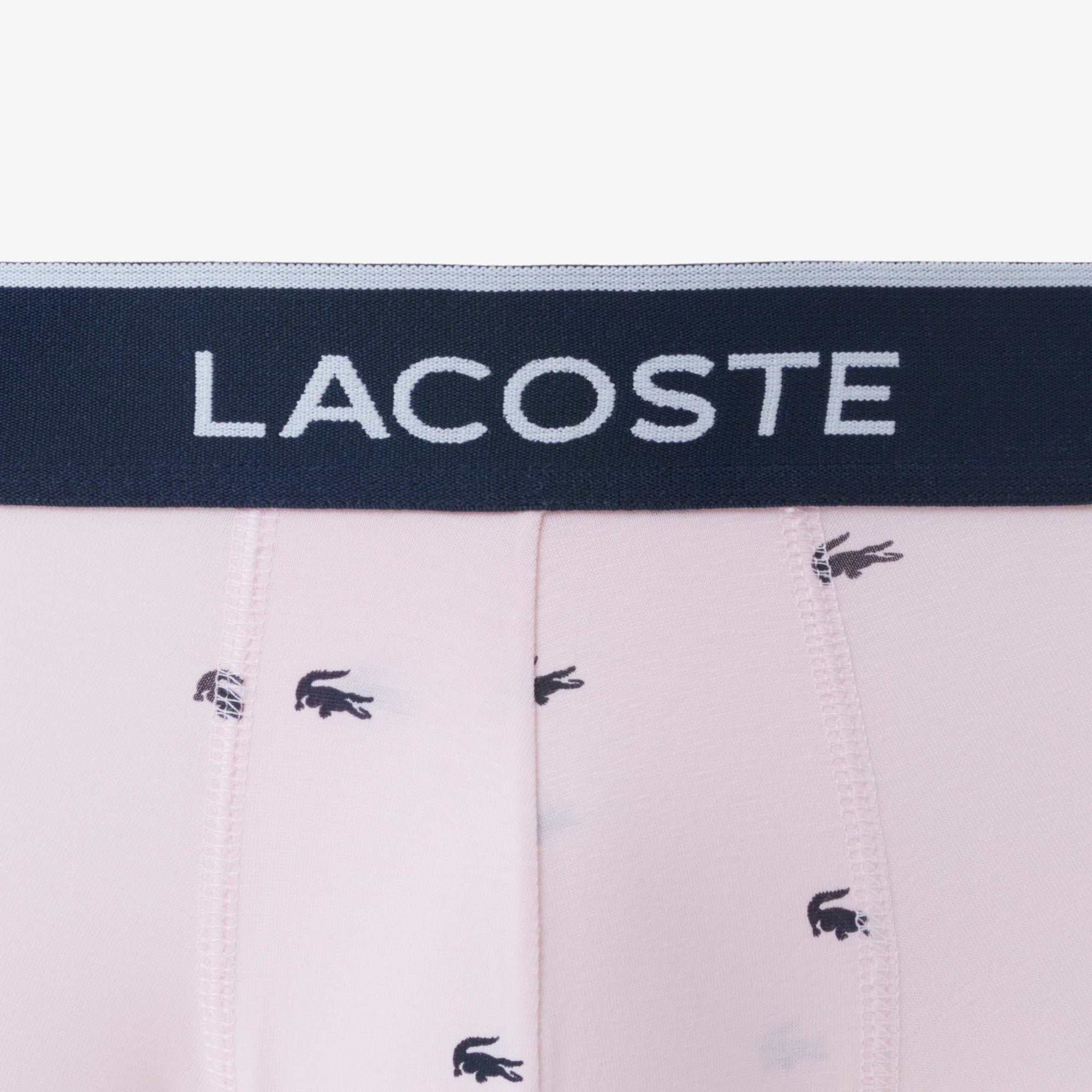 Lacoste - Lot de 3 boxers courts stretch imprimé