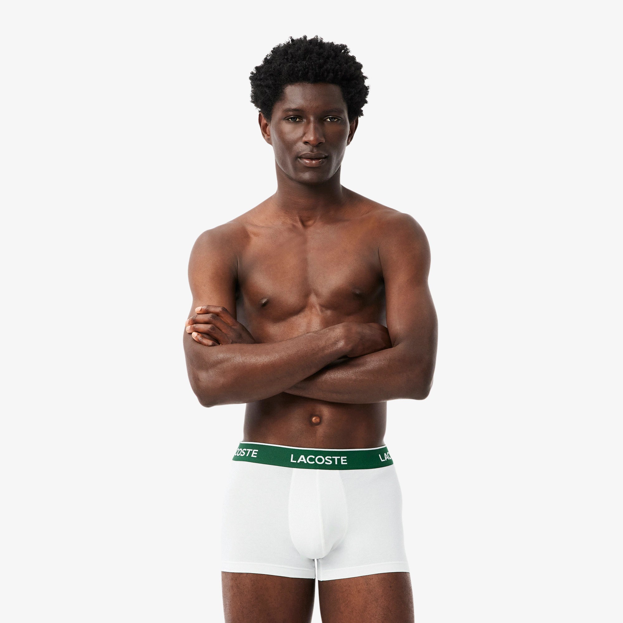 Lacoste - Lot de 3 boxers courts coton stretch