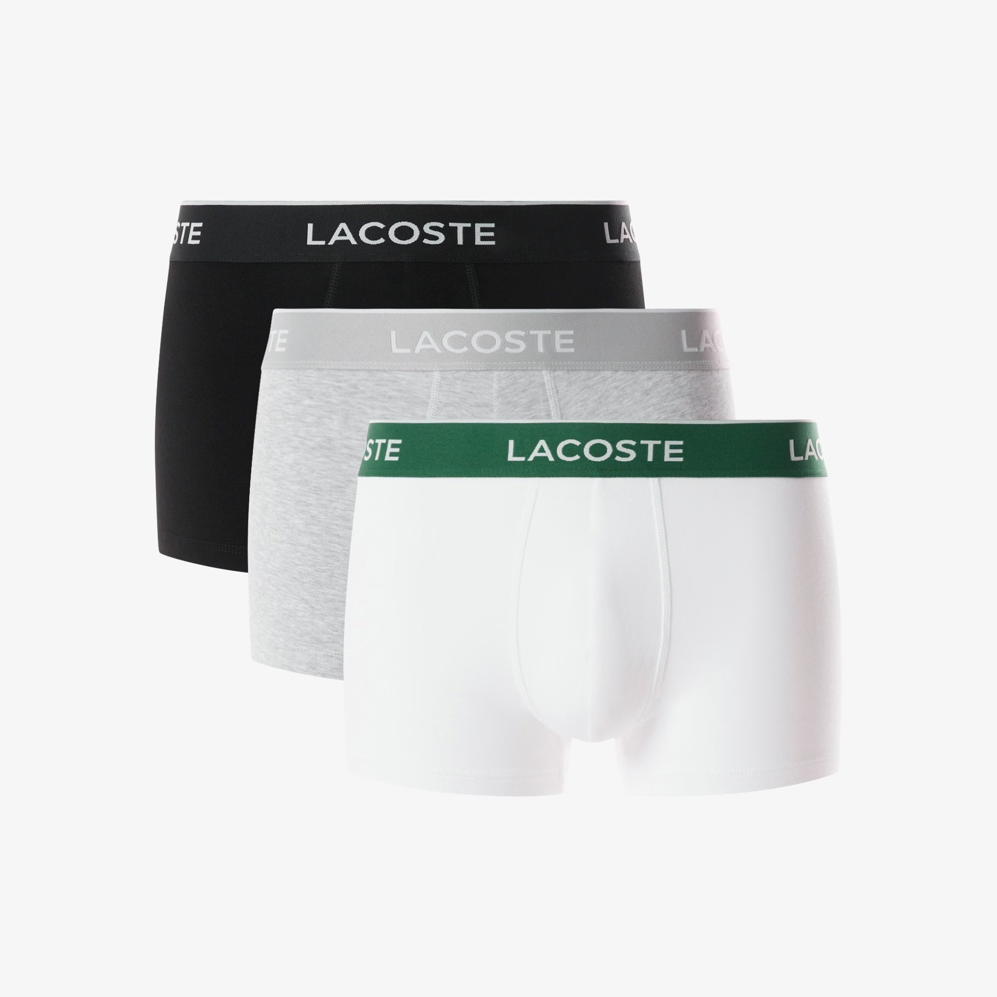 Lacoste - Lot de 3 boxers courts coton stretch