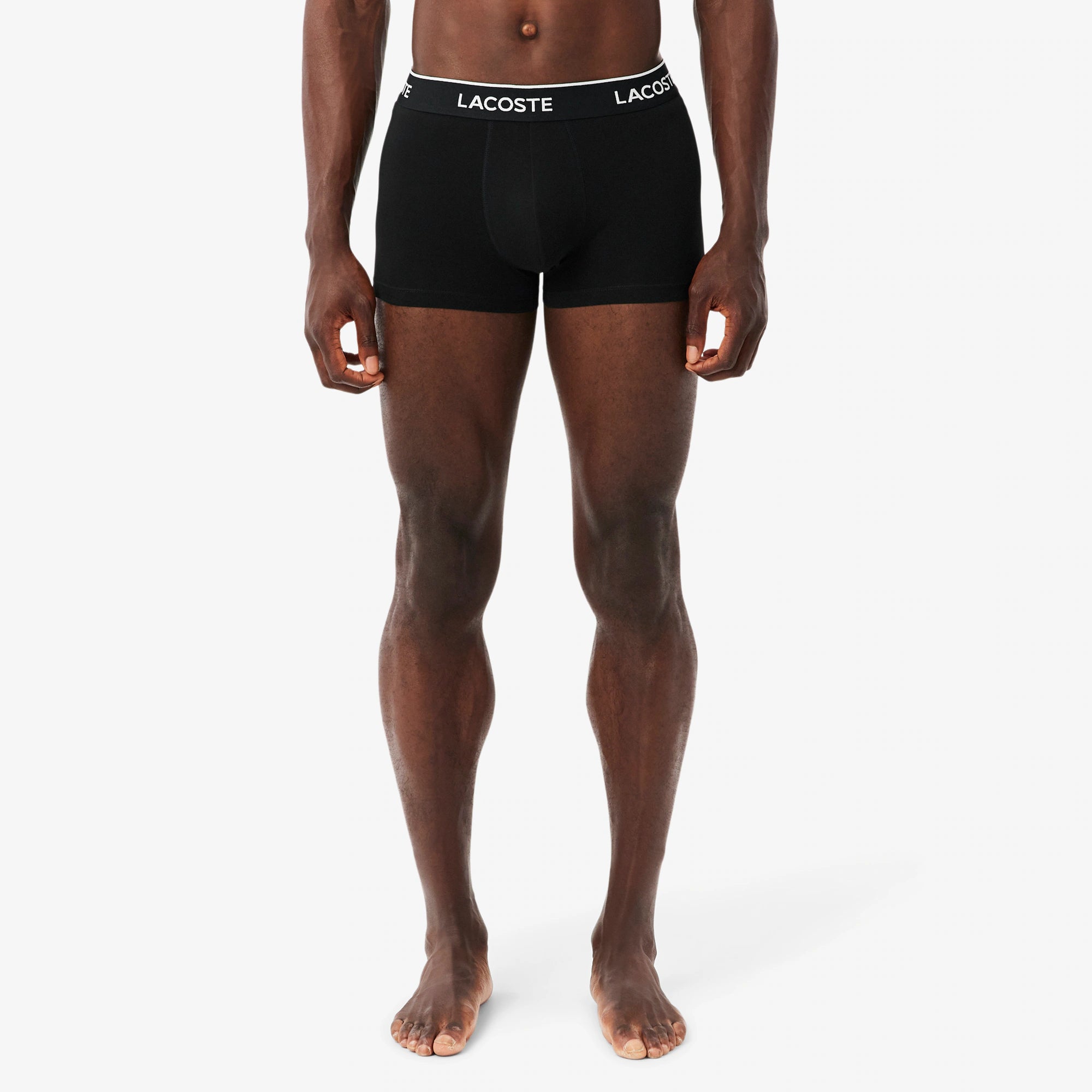 Lacoste - Lot de 3 boxers courts coton stretch