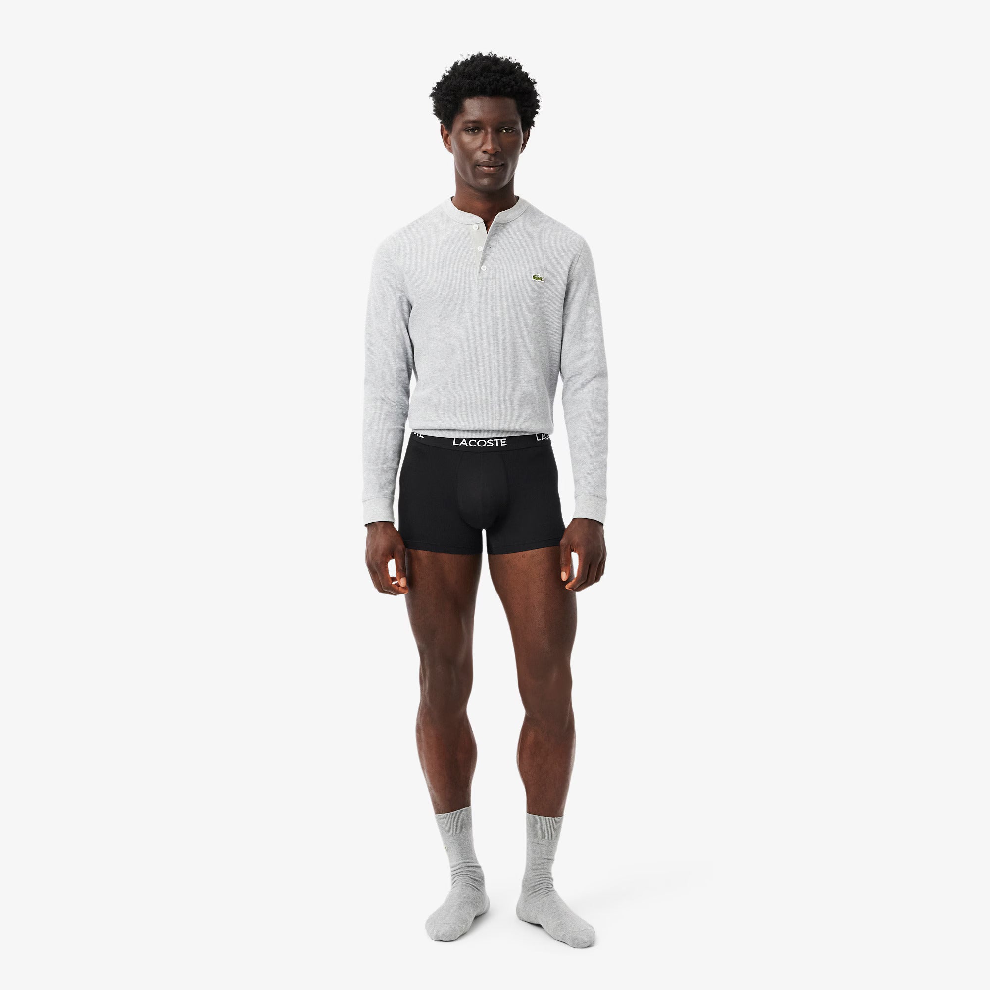 Lacoste - Lot de 3 boxers microfibre