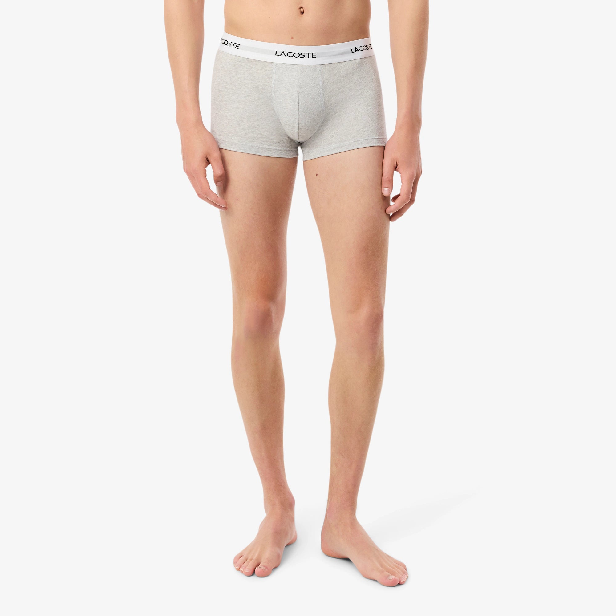 Lacoste - Lot de 3 boxers courts coton stretch