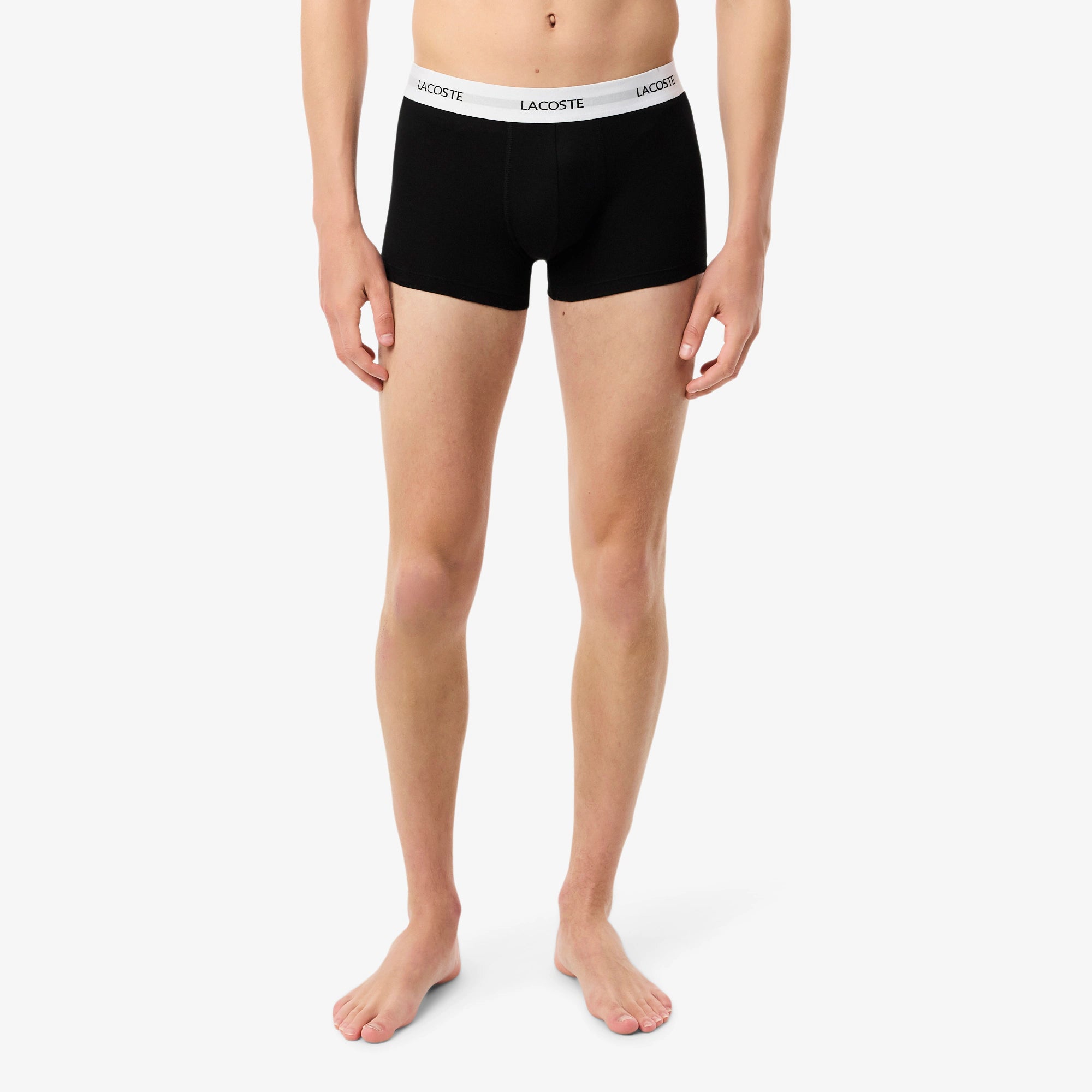 Lacoste - Lot de 3 boxers courts coton stretch
