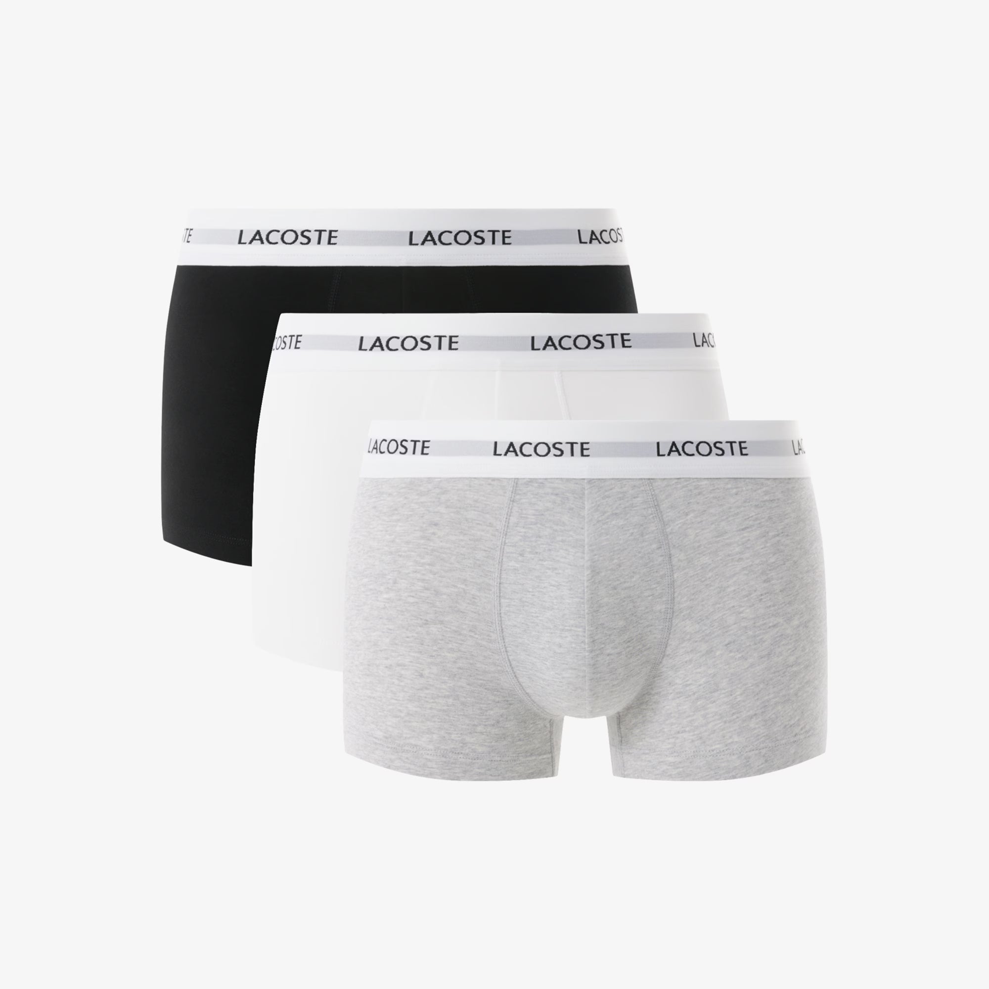 Lacoste - Lot de 3 boxers courts coton stretch