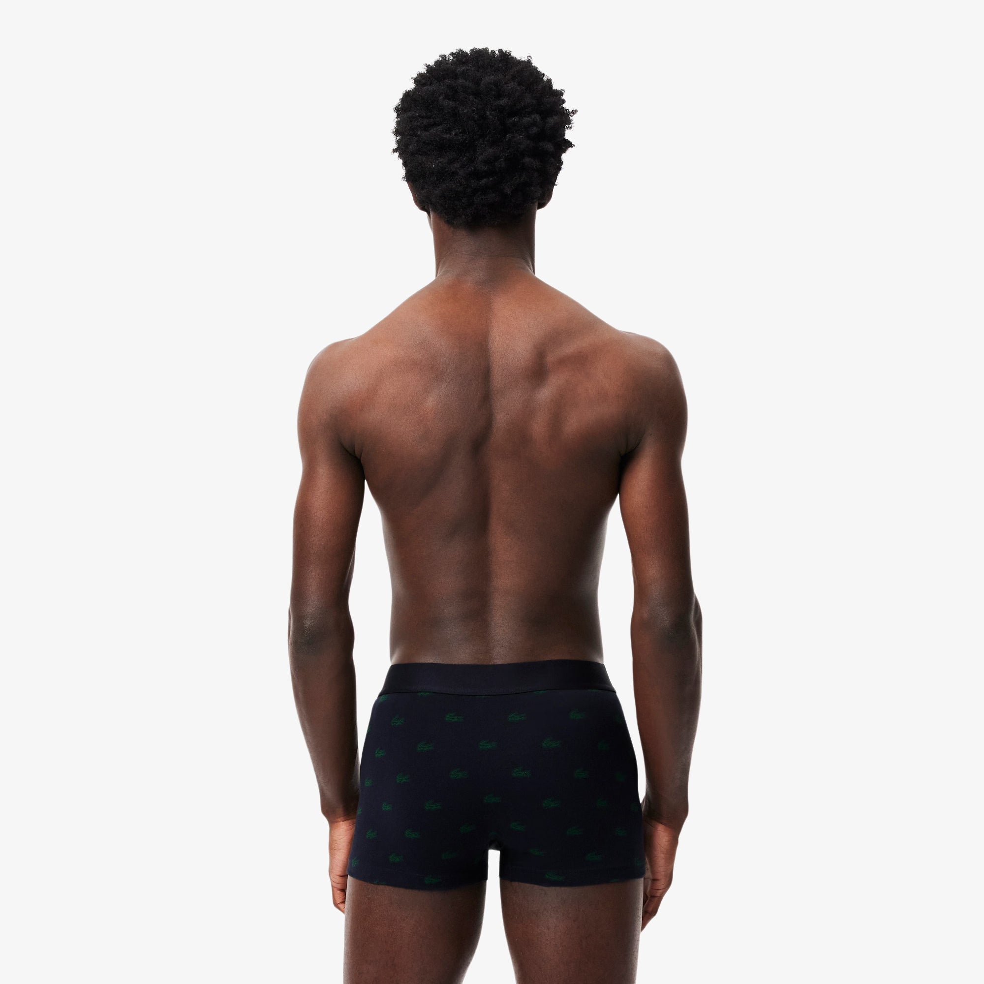 Lacoste - Lot de 3 boxers courts imprimé crocodile