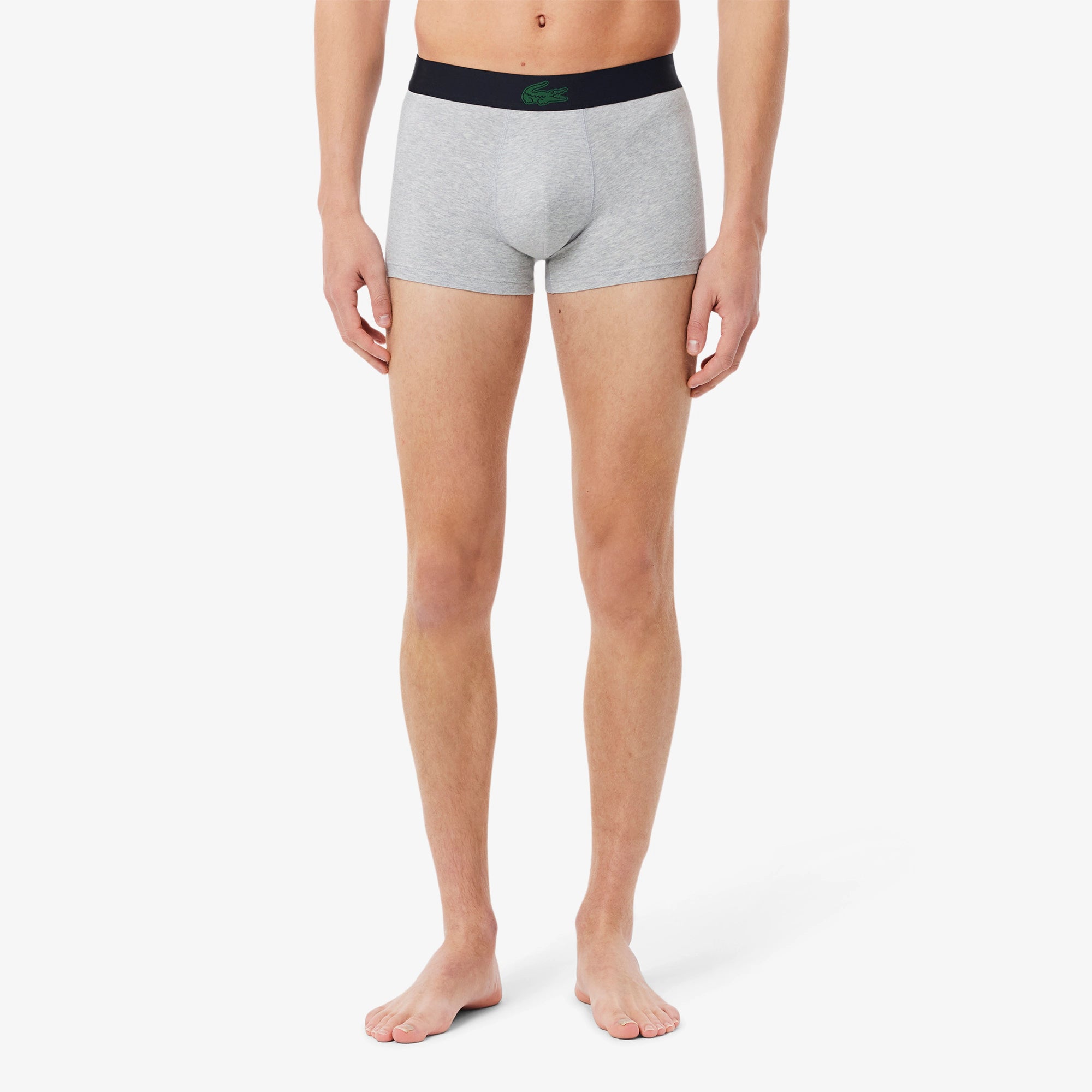 Lacoste - Lot de 3 boxers courts imprimé crocodile