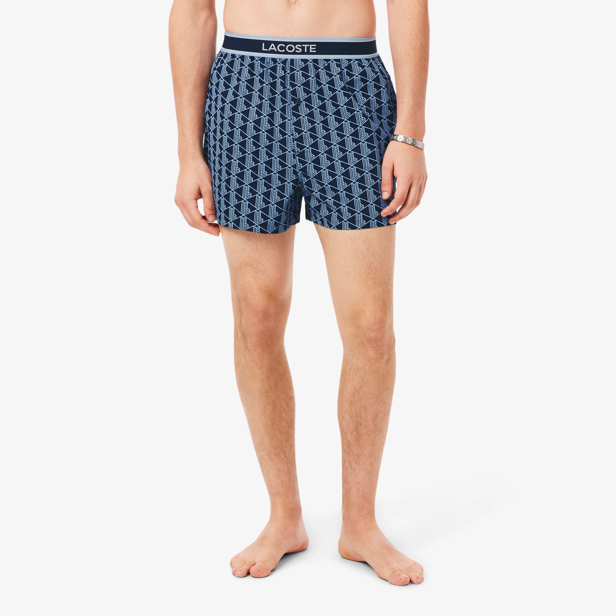 Lacoste - Lot de 3 caleçons popeline de coton