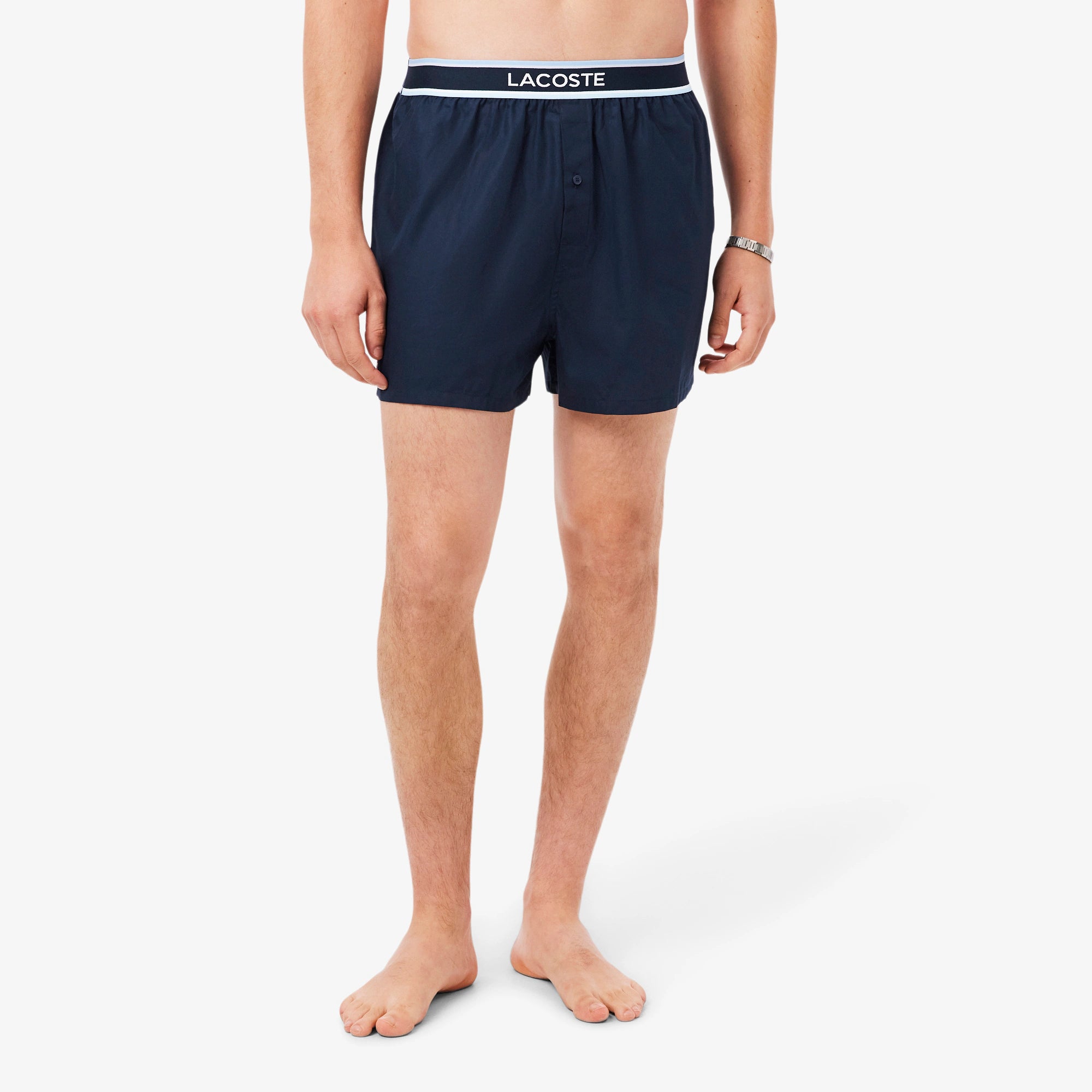 Lacoste - Lot de 3 caleçons popeline de coton