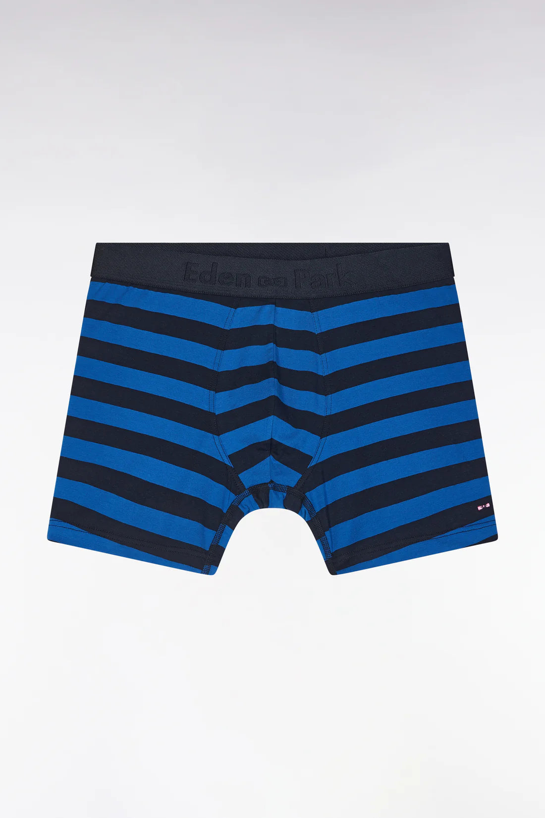 Eden Park - Lot de deux boxers unis et cerclés marine