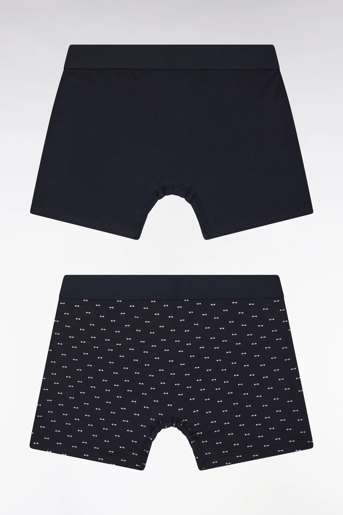 Eden Park - Lot de deux boxers unis et imprimés marine