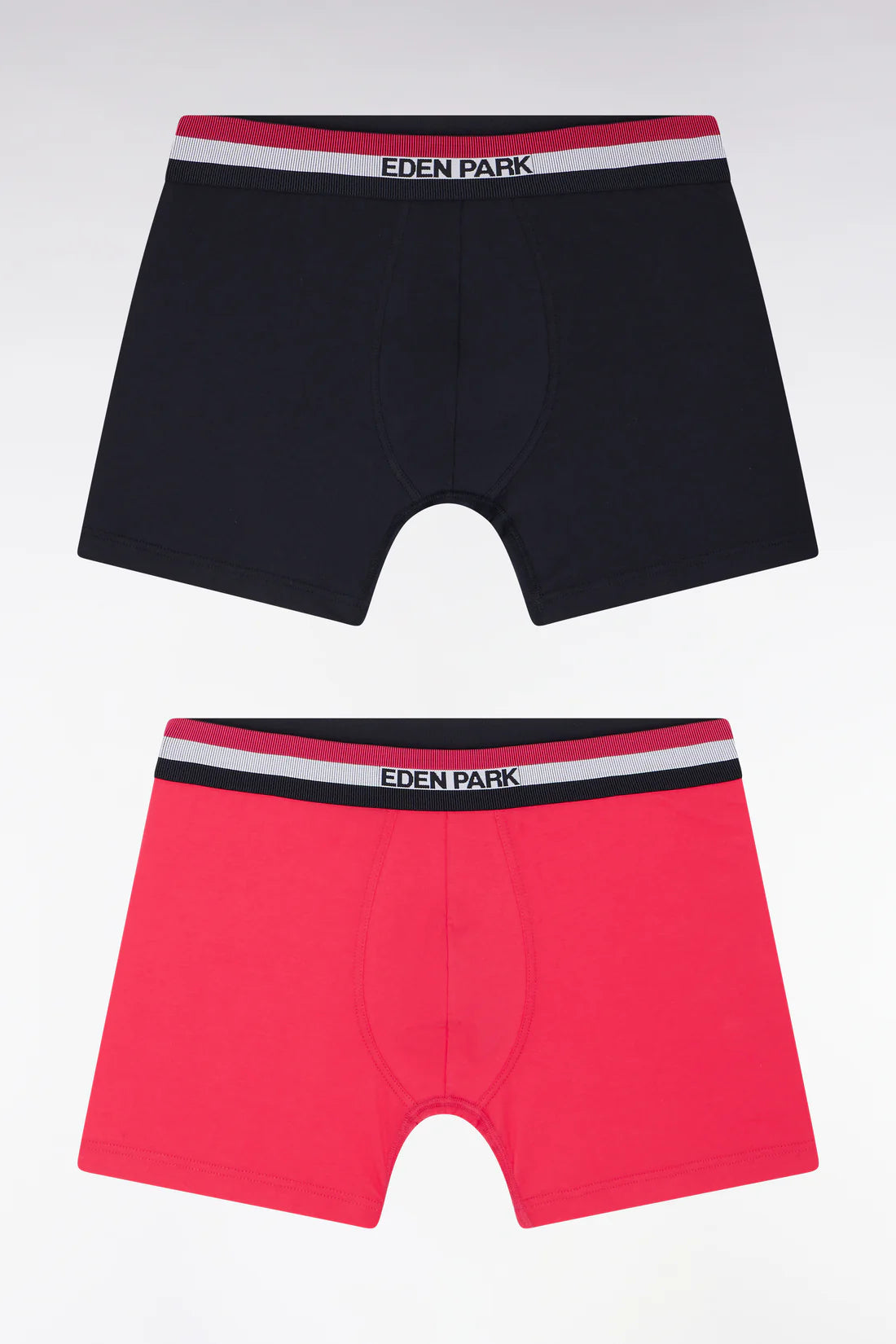 Eden Park - Lot de deux boxers marine et fuchsia